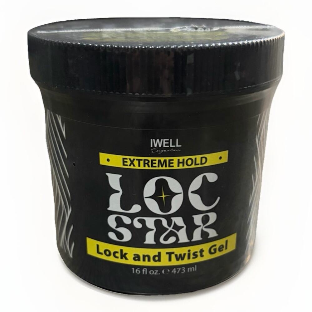 IWELL LOC STAR Extreme Hold Lock Twist Styling Gel 16oz 24Hr No Flake No Buildup